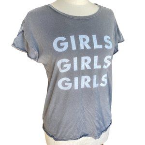 Megan Phillips Collection Girls Girls Girls T-Shirt Raw Raw Grunge Novelty Y2K-S